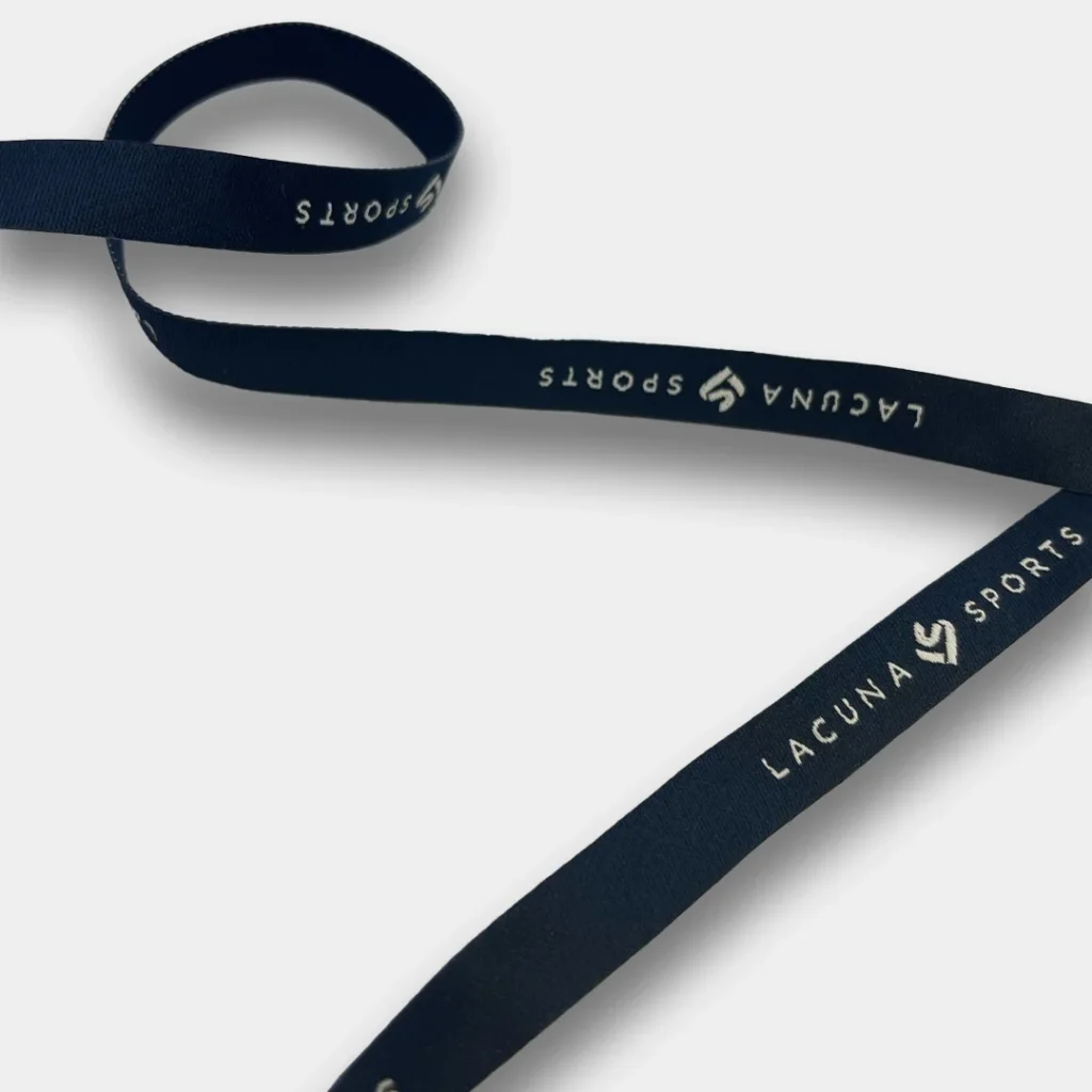 Navy blue tape with Lucuna Sports logo in silver